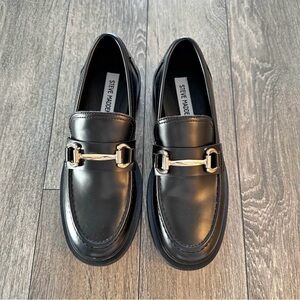 Steve Madden Black Loafers